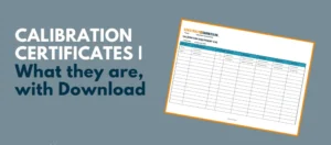 How to read a calibration certificate guide