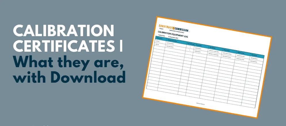How to read a calibration certificate guide
